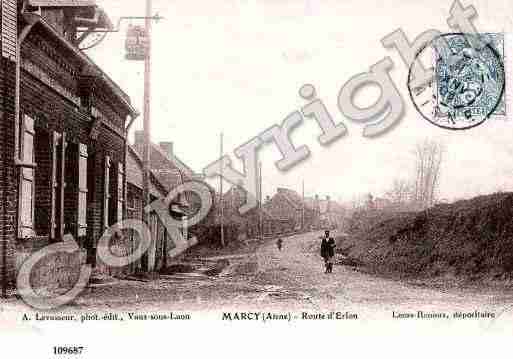 Ville de MARCYSOUSMARLE, carte postale ancienne