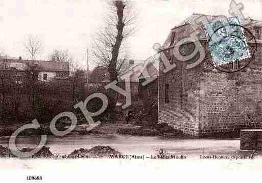 Ville de MARCYSOUSMARLE, carte postale ancienne