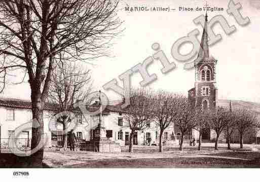 Ville de MARIOL, carte postale ancienne