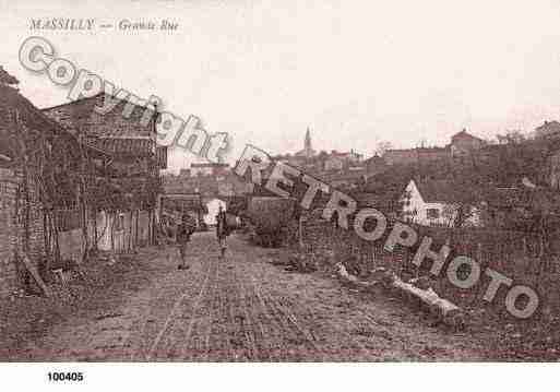 Ville de MASSILLY, carte postale ancienne