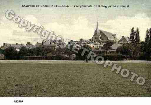 Ville de MELAY, carte postale ancienne