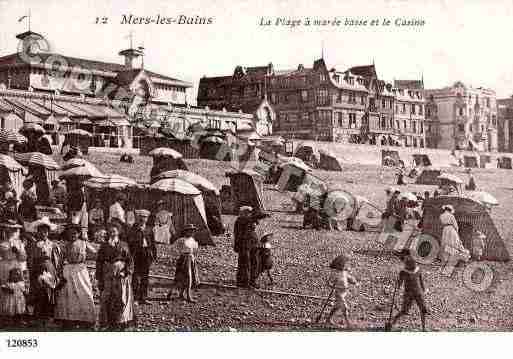 Ville de MERSLESBAINS, carte postale ancienne