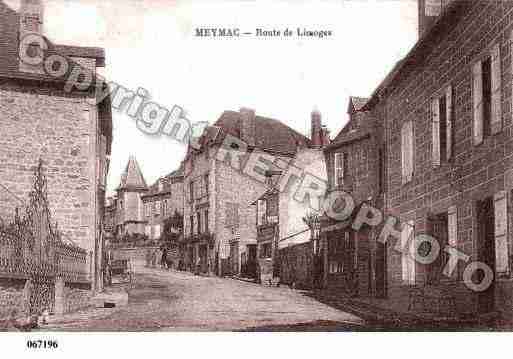 Ville de MEYMAC, carte postale ancienne