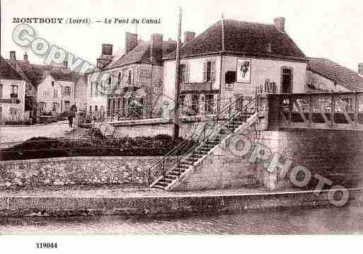 Ville de MONTBOUY, carte postale ancienne