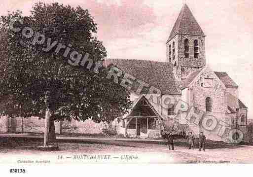 Ville de MONTCHAUVET, carte postale ancienne