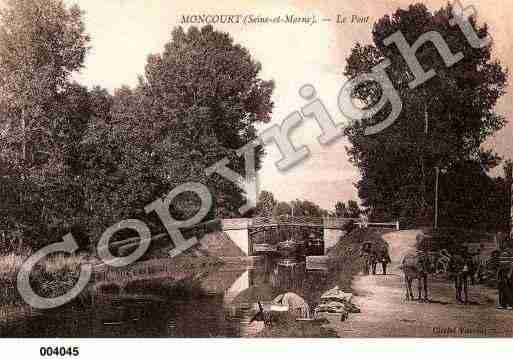 Ville de MONTCOURTFROMONVILLE, carte postale ancienne