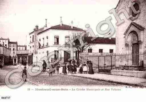 Ville de MONTREUIL, carte postale ancienne