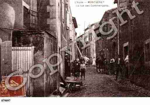 Ville de MONTSERET, carte postale ancienne