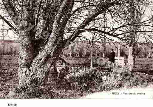 Ville de MUZY, carte postale ancienne