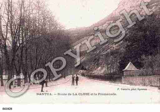 Ville de NANTUA, carte postale ancienne