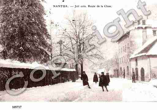 Ville de NANTUA, carte postale ancienne