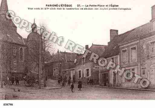 Ville de PARIGNEL'EVEQUE, carte postale ancienne