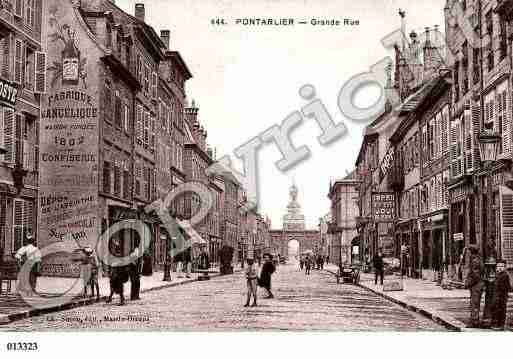 Ville de PONTARLIER, carte postale ancienne