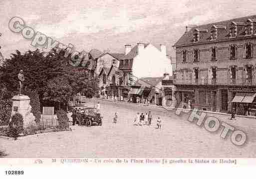 Ville de QUIBERON, carte postale ancienne