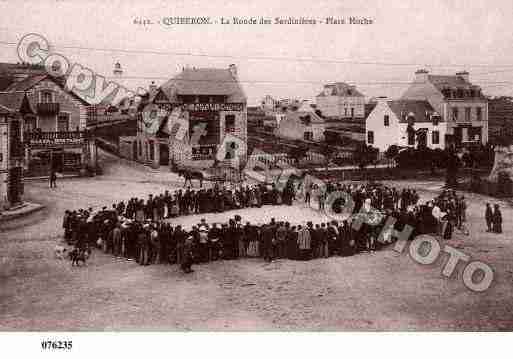 Ville de QUIBERON, carte postale ancienne