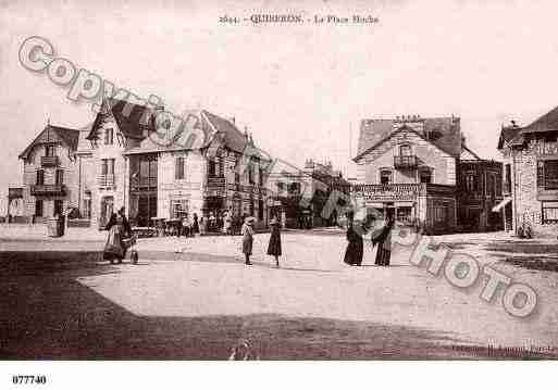 Ville de QUIBERON, carte postale ancienne