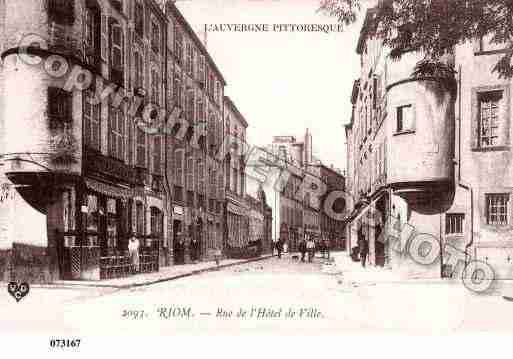 Ville de RIOM, carte postale ancienne