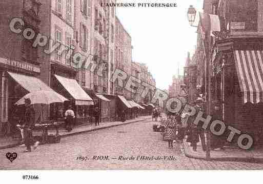 Ville de RIOM, carte postale ancienne