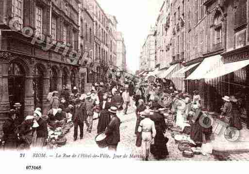 Ville de RIOM, carte postale ancienne