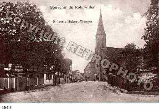 Ville de ROHRWILLER, carte postale ancienne