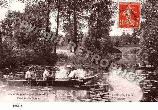 Ville de SAINTAUBINDELUIGNE, carte postale ancienne