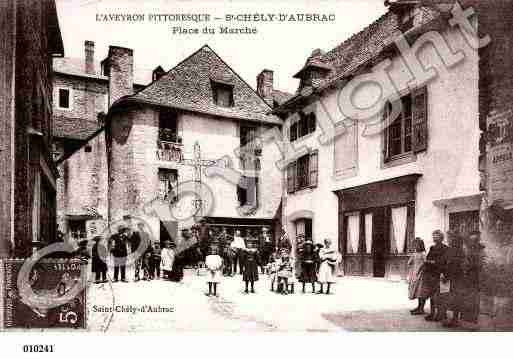 Ville de SAINTCHELYD'AUBRAC, carte postale ancienne