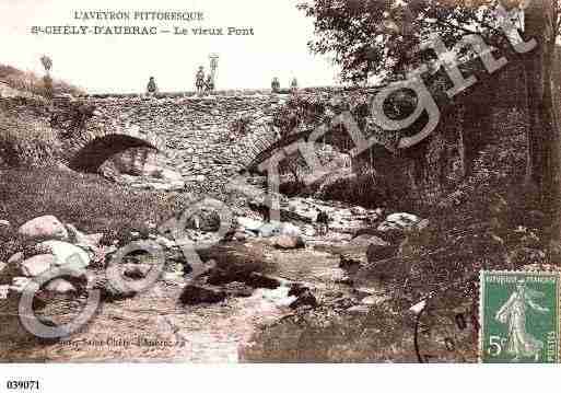 Ville de SAINTCHELYD'AUBRAC, carte postale ancienne