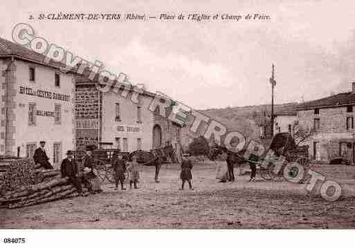 Ville de SAINTCLEMENTDEVERS, carte postale ancienne