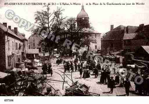 Ville de SAINTGERVAISD\'AUVERGNE, carte postale ancienne