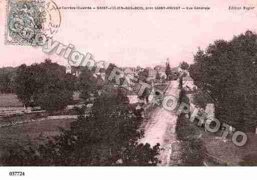 Ville de SAINTJULIENAUXBOIS, carte postale ancienne