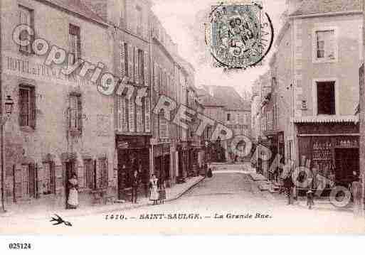 Ville de SAINTSAULGE, carte postale ancienne