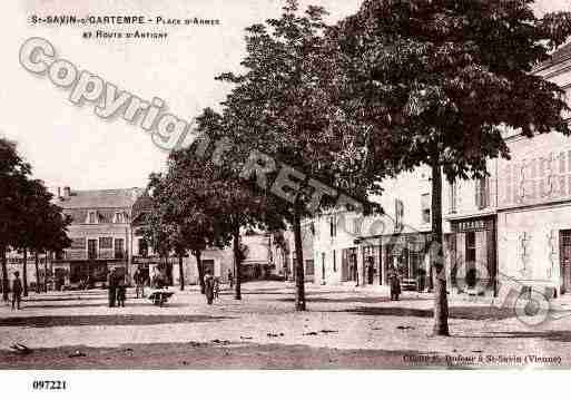Ville de SAINTSAVIN, carte postale ancienne