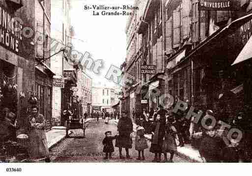 Ville de SAINTVALLIER, carte postale ancienne