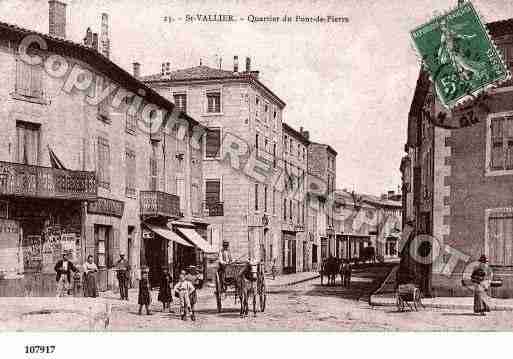 Ville de SAINTVALLIER, carte postale ancienne