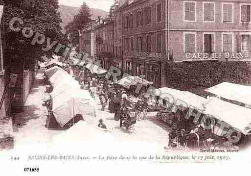 Ville de SALINSLESBAINS, carte postale ancienne