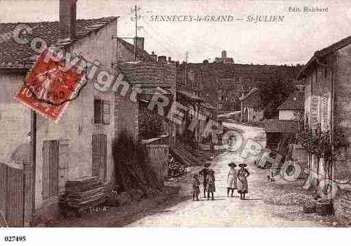 Ville de SENNECEYLEGRAND, carte postale ancienne