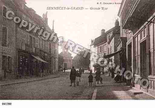 Ville de SENNECEYLEGRAND, carte postale ancienne