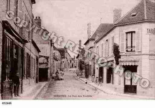 Ville de SERGINES, carte postale ancienne