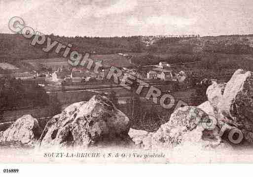 Ville de SOUZYLABRICHE, carte postale ancienne