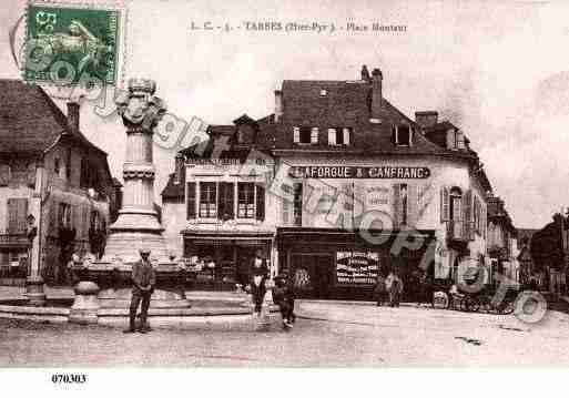 Ville de TARBES, carte postale ancienne