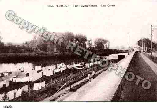 Ville de TOURS, carte postale ancienne