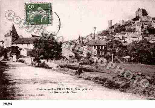 Ville de TURENNE, carte postale ancienne