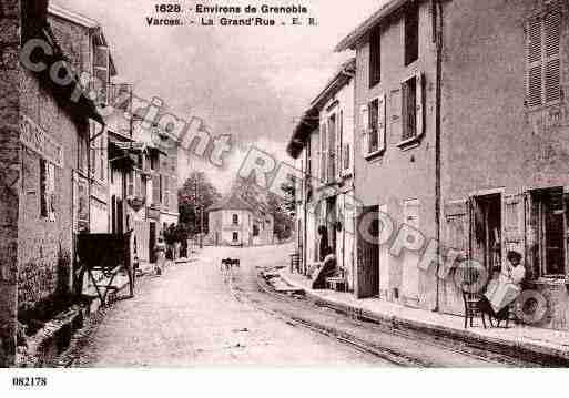 Ville de VARCESALLIERESETRISSET, carte postale ancienne