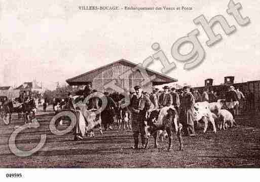 Ville de VILLERSBOCAGE, carte postale ancienne