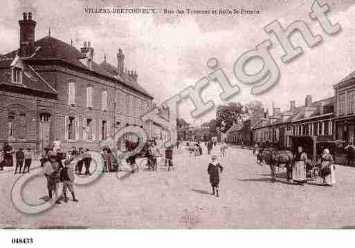 Ville de VILLERSBRETONNEUX, carte postale ancienne