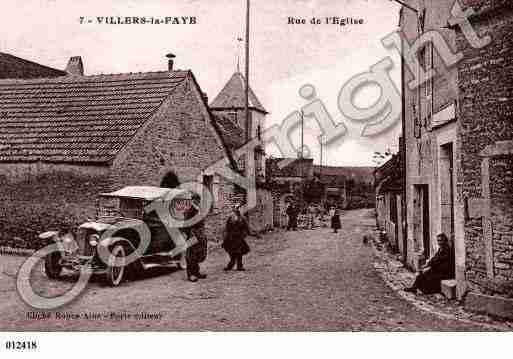 Ville de VILLERSLAFAYE, carte postale ancienne