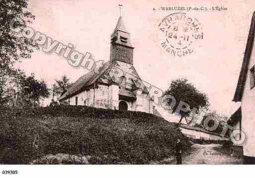 Ville de WARLUZEL, carte postale ancienne