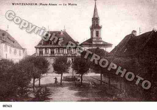 Ville de WINTZENHEIM, carte postale ancienne