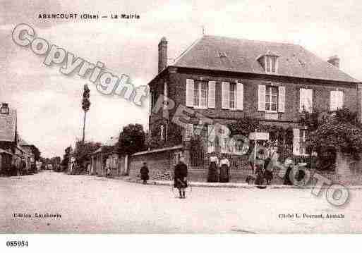 Ville de ABANCOURT, carte postale ancienne