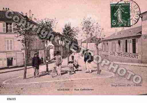 Ville de ACHERES, carte postale ancienne